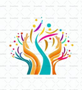 Abstrakte feiernde Hände